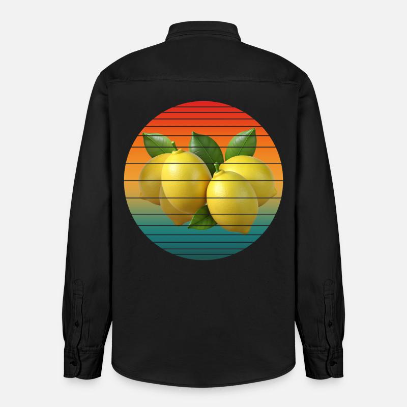 Fruit du citron - Chemise unisexe coupe décontractée bio Stanley/Stella - noir délavé