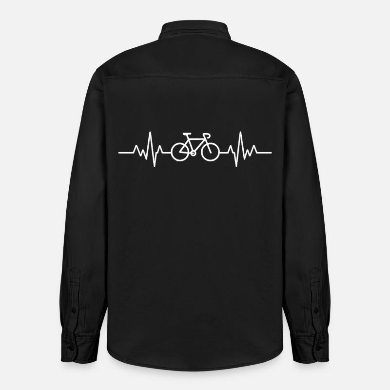 ECG vélo - Chemise unisexe coupe décontractée bio Stanley/Stella - noir délavé