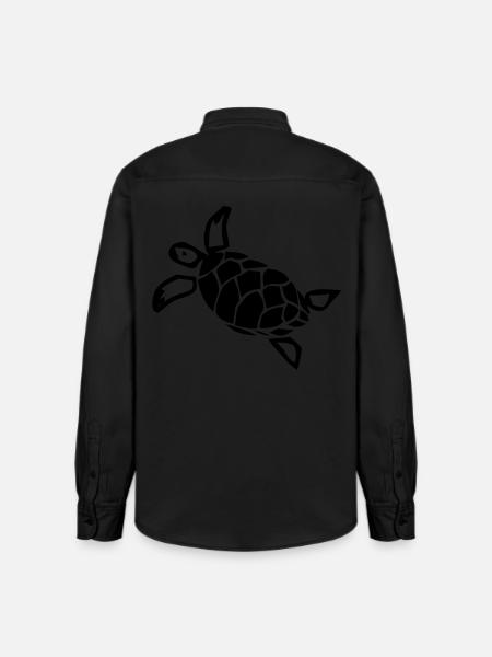 Schildkröte - Relaxed Fit Unisex Organic Shirt by Stanley/Stella - washed black