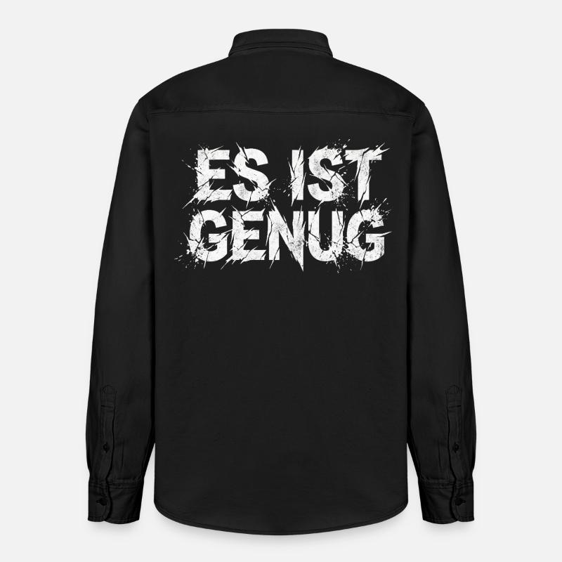 Ça suffit avec le sarcasme - Chemise unisexe coupe décontractée bio Stanley/Stella - noir délavé