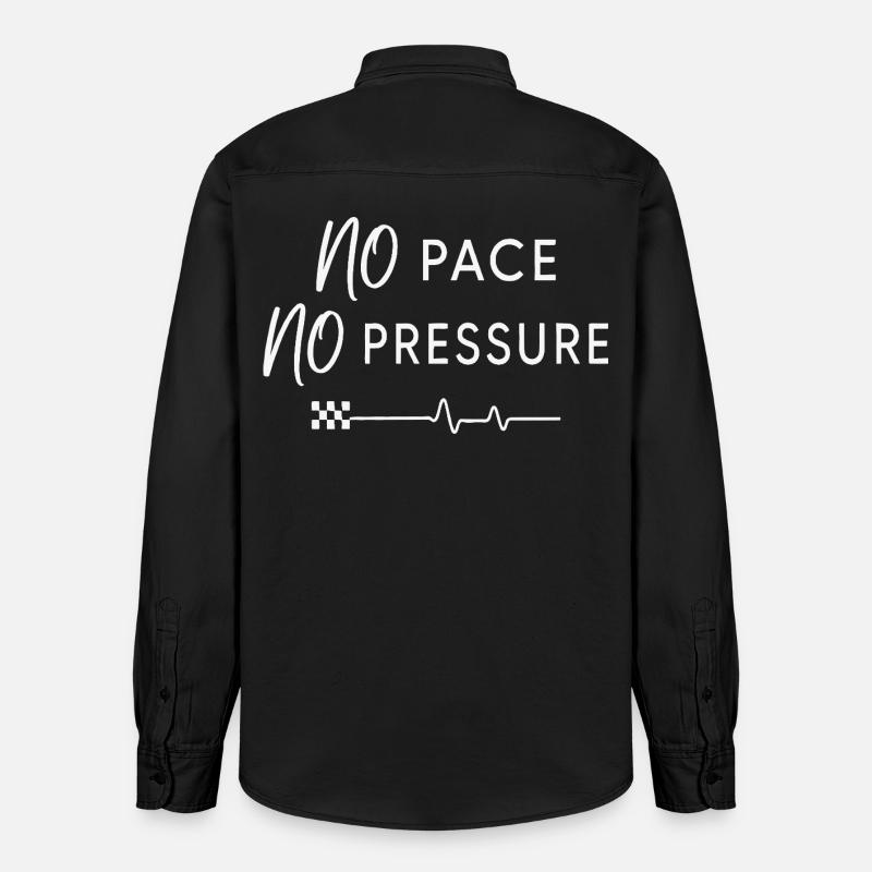 Pas de rythme, pas de pression - Chemise unisexe coupe décontractée bio Stanley/Stella - noir délavé