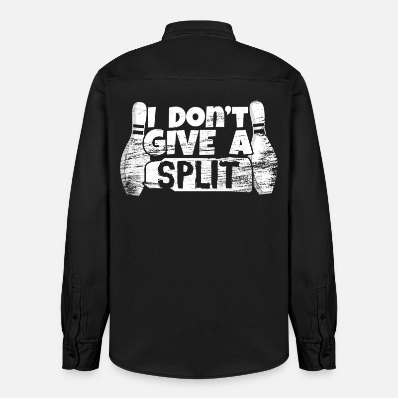I Don't Give A Split - Relaxed Fit Unisex Organic Hemd von Stanley/Stella - washed Black