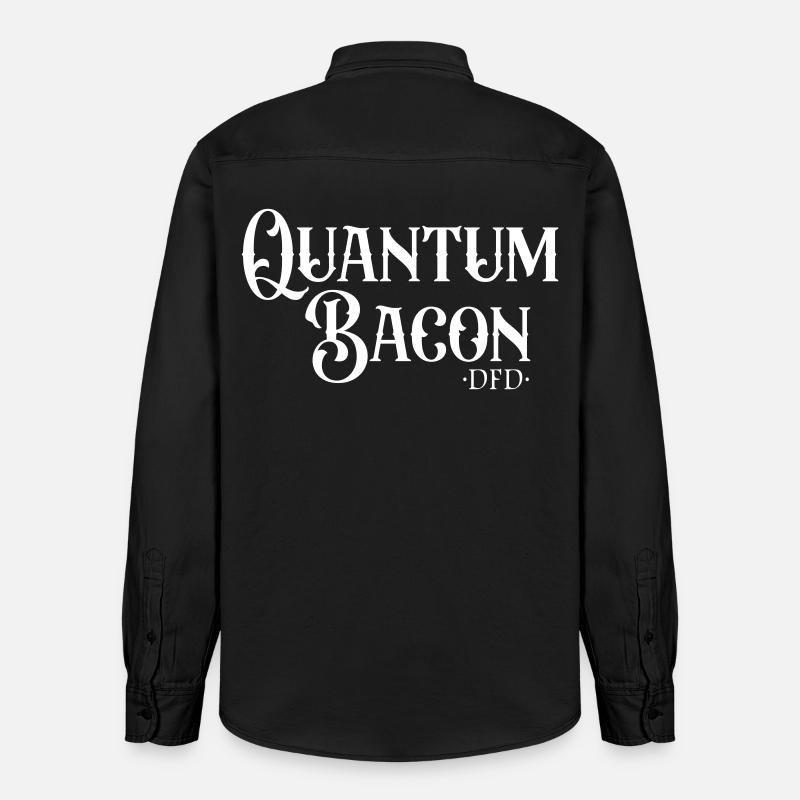 Quantum Bacon - Relaxed Fit Unisex Organic Shirt by Stanley/Stella - washed black