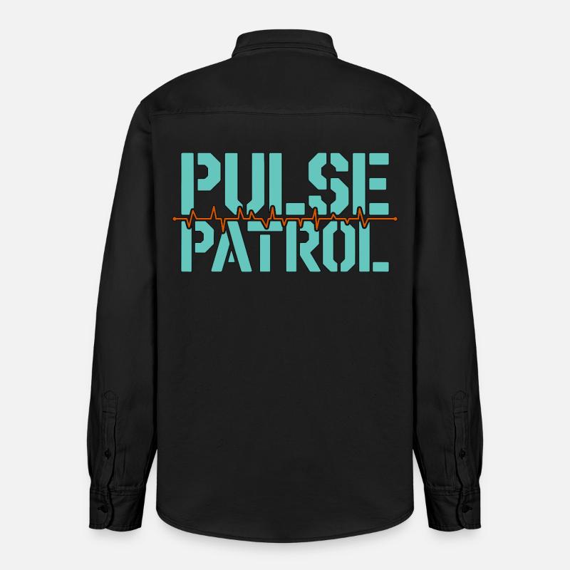 Cardiac Tech Pulse Patrol Pacemaker Technician - Relaxed Fit Unisex Organic Hemd von Stanley/Stella - washed Black