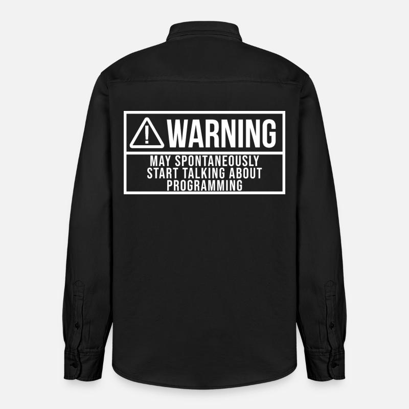 programmation - Chemise unisexe coupe décontractée bio Stanley/Stella - noir délavé