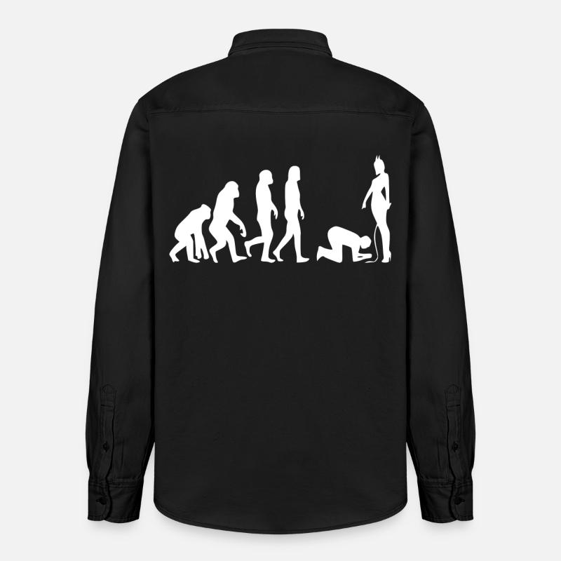 Evolution Mann - Relaxed Fit Unisex Organic Hemd von Stanley/Stella - washed Black