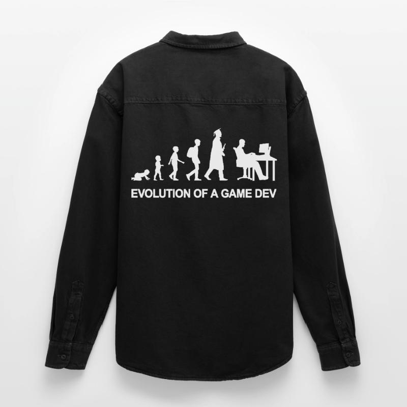 Game Developer Evolution Relaxed Fit Unisex Organic Shirt by Stanley/Stella