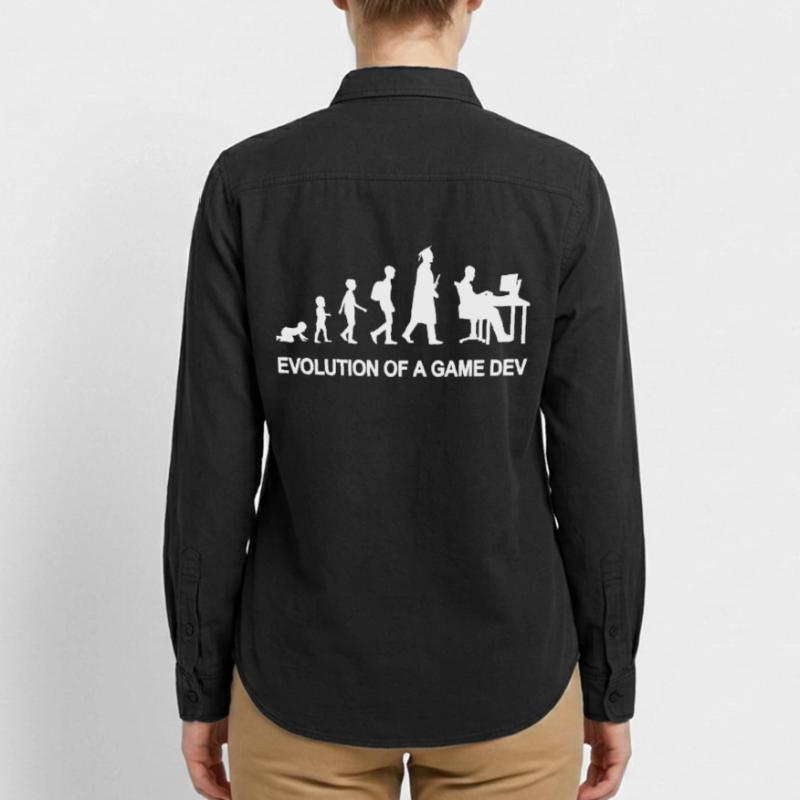 Game Developer Evolution Relaxed Fit Unisex Organic Shirt by Stanley/Stella
