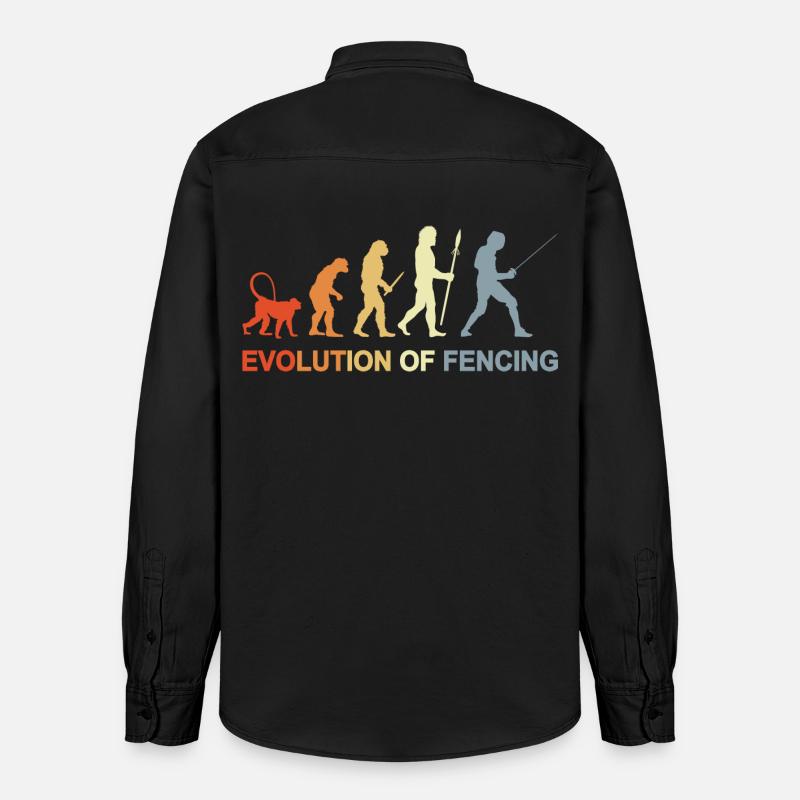 Fechter Evolution - Relaxed Fit Unisex Organic Hemd von Stanley/Stella - washed Black