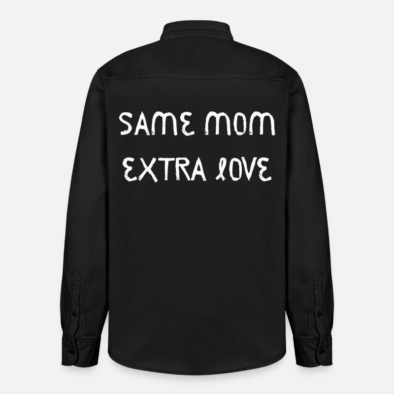 Same Mom Extra Love - Relaxed Fit Unisex Organic Hemd von Stanley/Stella - washed Black