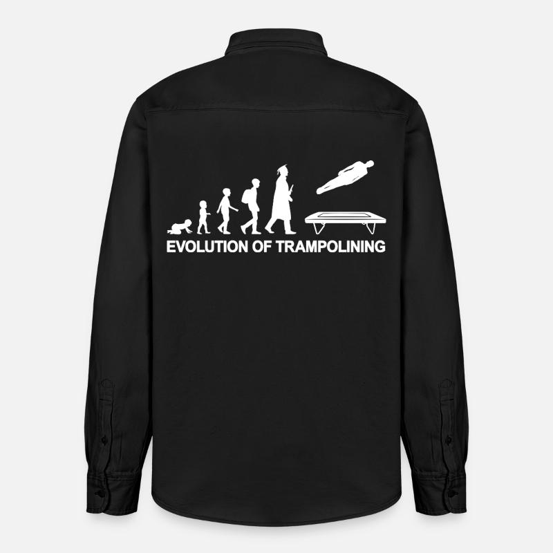 Evolution Trampoline - Chemise unisexe coupe décontractée bio Stanley/Stella - noir délavé