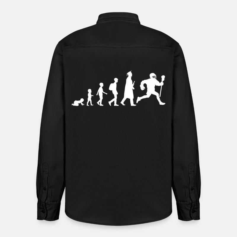 Évolution de la crosse - Chemise unisexe coupe décontractée bio Stanley/Stella - noir délavé
