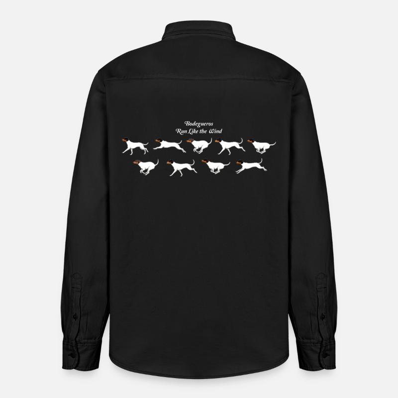 Les Bodegueros courent comme le vent - Chemise unisexe coupe décontractée bio Stanley/Stella - noir délavé