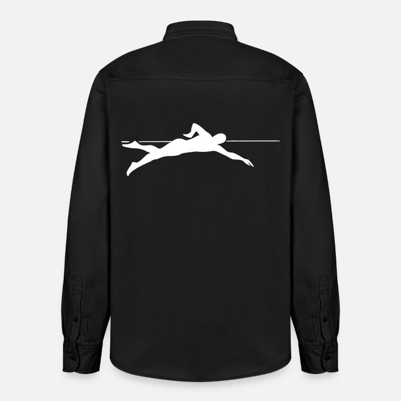 Dynamic Sprinter Line Graphics - Relaxed Fit Unisex Organic Shirt by Stanley/Stella - washed black
