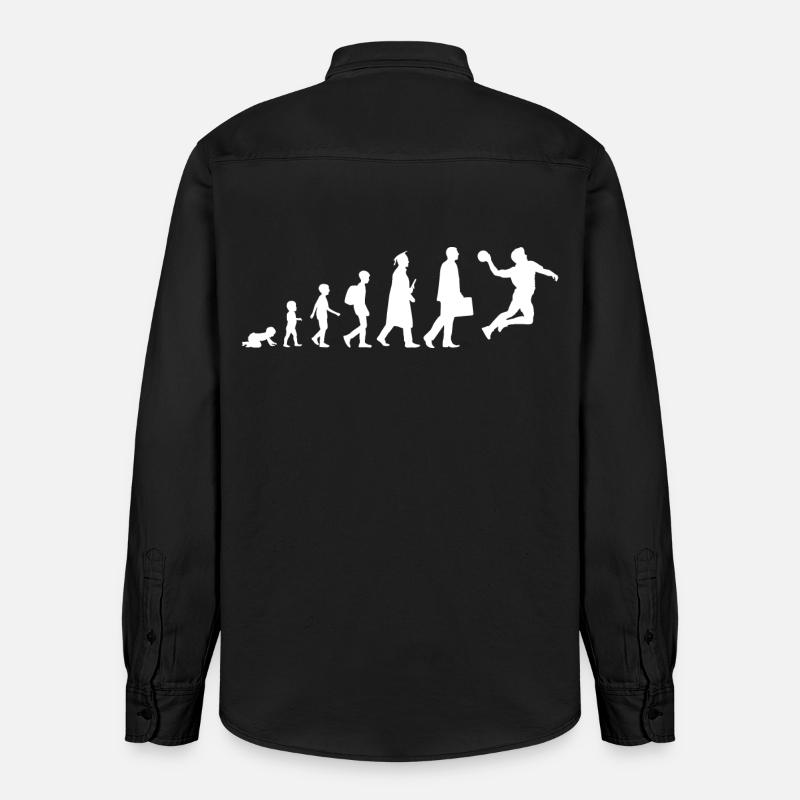 Evolution Handball - Chemise unisexe coupe décontractée bio Stanley/Stella - noir délavé