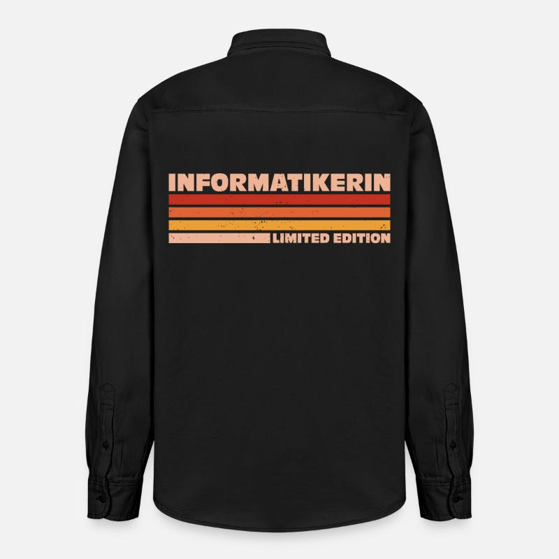 Computer Scientist Computer Scientist Programmer - Relaxed Fit Unisex Organic Shirt by Stanley/Stella - washed black