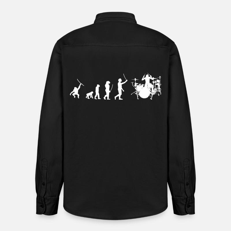 Batteur Evolution - Chemise unisexe coupe décontractée bio Stanley/Stella - noir délavé