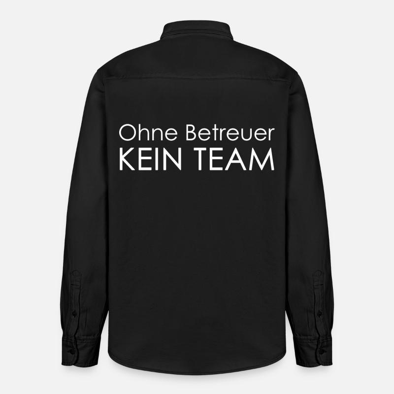 Pas d’équipe sans superviseur - Chemise unisexe coupe décontractée bio Stanley/Stella - noir délavé