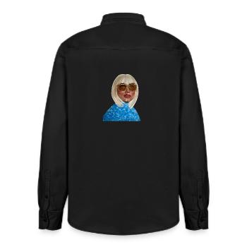 Von der Königin zur Prinzessin - Relaxed Fit Unisex Organic Hemd von Stanley/Stella - washed Black - Hinten - AI Model Male 178 light (178cm)
