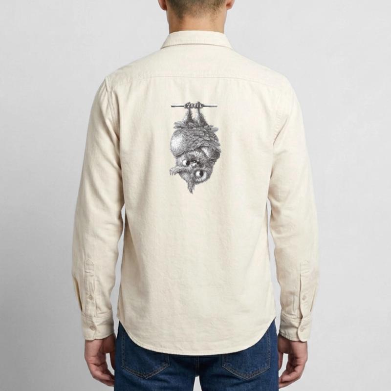 Vampir Eule - Dracula Eule Relaxed Fit Unisex Organic Hemd von Stanley/Stella
