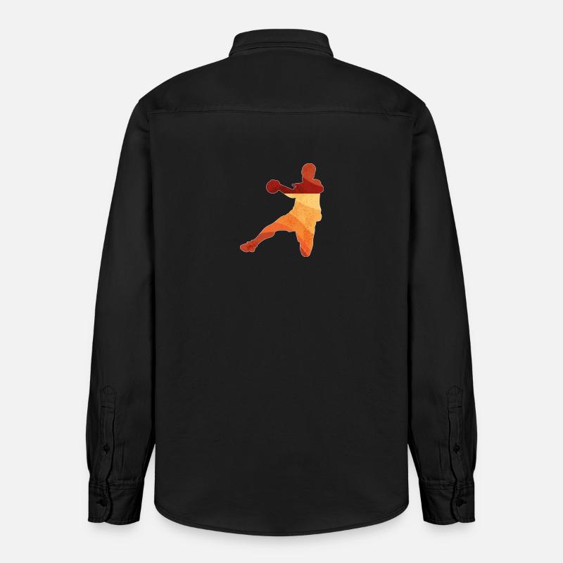 Dunk au basket en rétrogradient - Chemise unisexe coupe décontractée bio Stanley/Stella - noir délavé