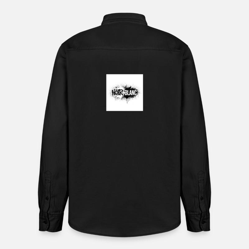 Nordweißer Graffiti-Blitz - Relaxed Fit Unisex Organic Hemd von Stanley/Stella - washed Black