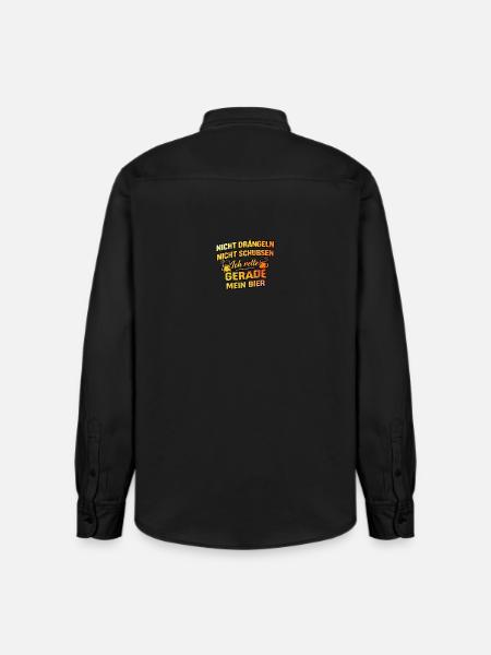 Rette mein bier - Relaxed Fit Unisex Organic Hemd von Stanley/Stella - washed Black