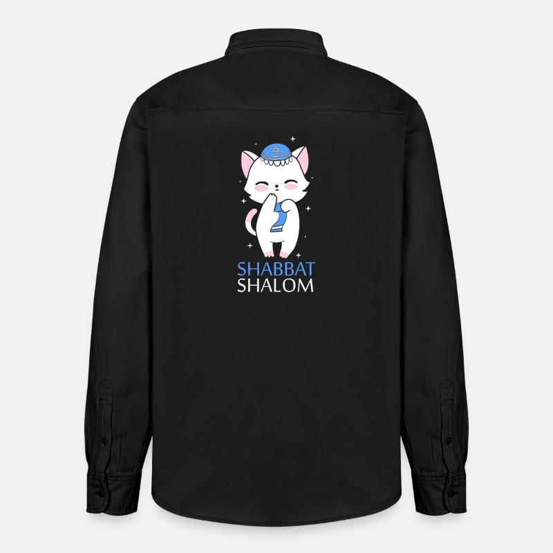 Hanoukka Hanoukka Hanoukka - Chemise unisexe coupe décontractée bio Stanley/Stella - noir délavé