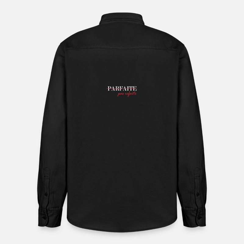 parfaite, pas refaite (blanc) - Chemise unisexe coupe décontractée bio Stanley/Stella - noir délavé