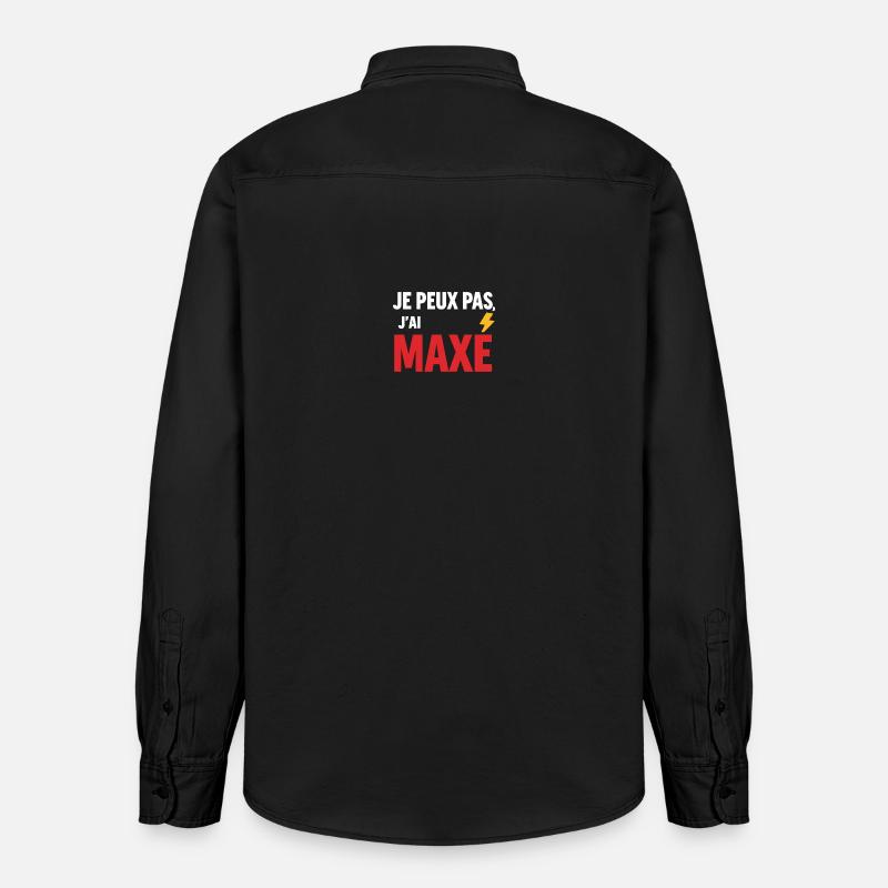 Je peux pas, j’ai maxé - Chemise unisexe coupe décontractée bio Stanley/Stella - noir délavé