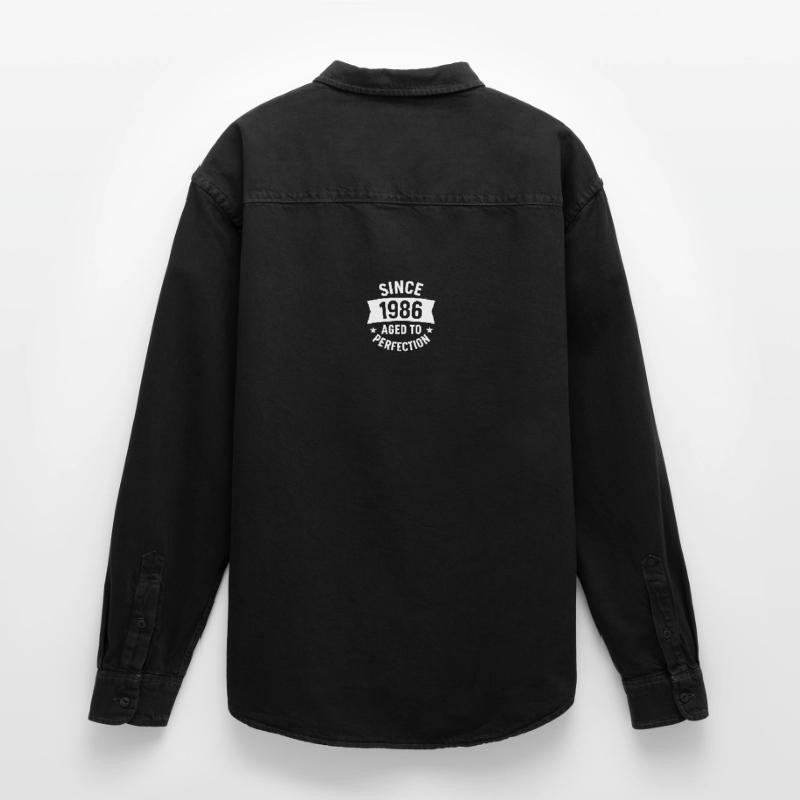 1986 – 40 Jahre Pullover oder Hemdgeschenk Relaxed Fit Unisex Organic Hemd von Stanley/Stella