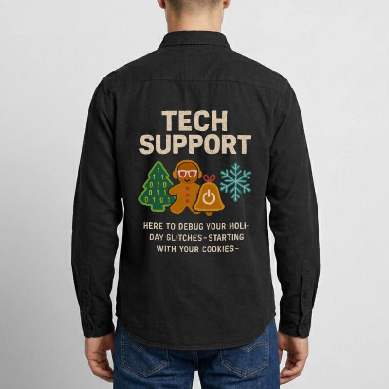 Admin Weihnachtsgeschenk IT Support Debugging Relaxed Fit Unisex Organic Hemd von Stanley/Stella