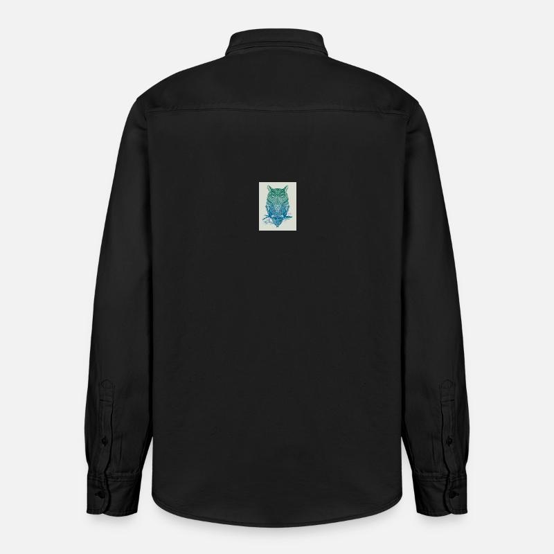GoVoR_EULE - Relaxed Fit Unisex Organic Shirt by Stanley/Stella - washed black