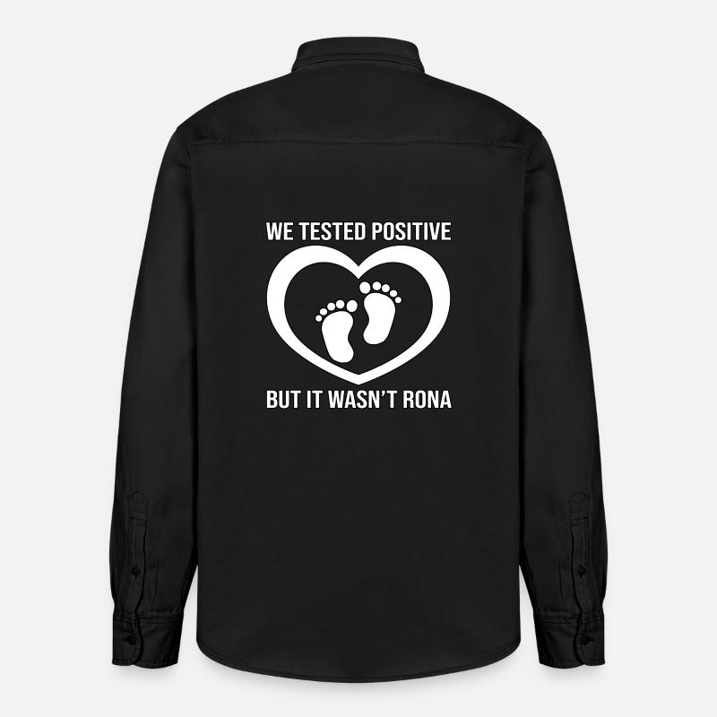 Test positif non Rona Tee - Chemise unisexe coupe décontractée bio Stanley/Stella - noir délavé