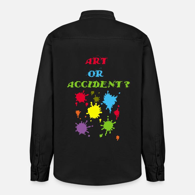 Kunst oder Unfall? - Relaxed Fit Unisex Organic Hemd von Stanley/Stella - washed Black