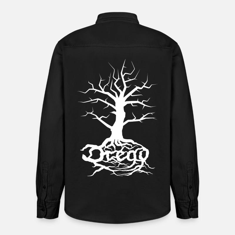 Dread Tree White - Chemise unisexe coupe décontractée bio Stanley/Stella - noir délavé