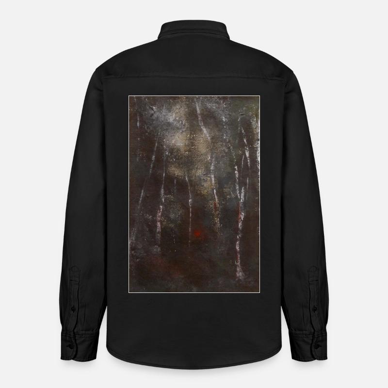 Brieselang Light – Das Licht ruft dich - Relaxed Fit Unisex Organic Hemd von Stanley/Stella - washed Black