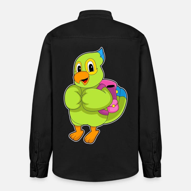Parrot Student Backpack School - Chemise unisexe coupe décontractée bio Stanley/Stella - noir délavé