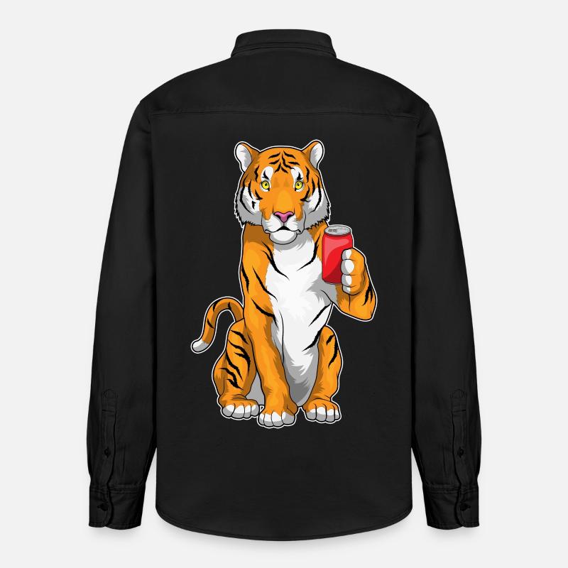 Limonade Tiger - Chemise unisexe coupe décontractée bio Stanley/Stella - noir délavé