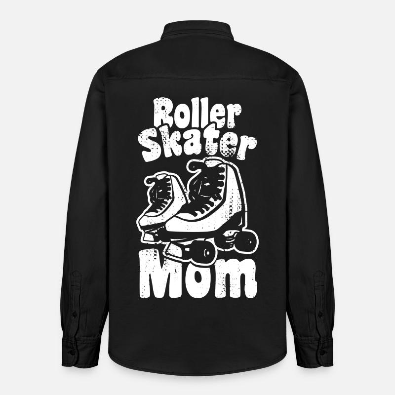 Roller Skater Mutter - Relaxed Fit Unisex Organic Hemd von Stanley/Stella - washed Black