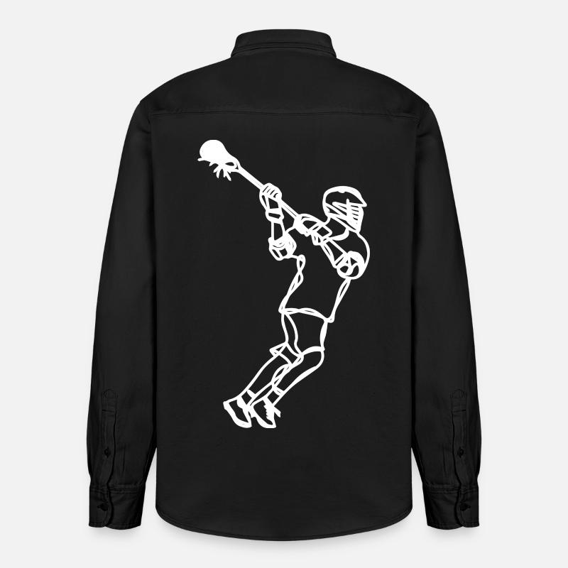 Dessin professionnel de crosse - Chemise unisexe coupe décontractée bio Stanley/Stella - noir délavé