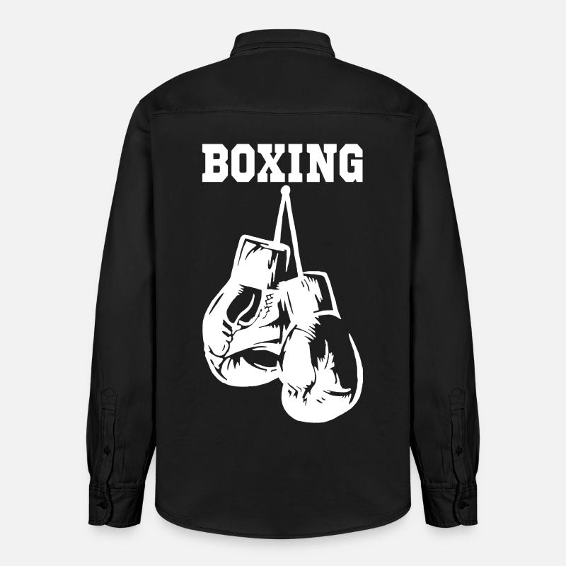 Gants de boxe blancs - Chemise unisexe coupe décontractée bio Stanley/Stella - noir délavé