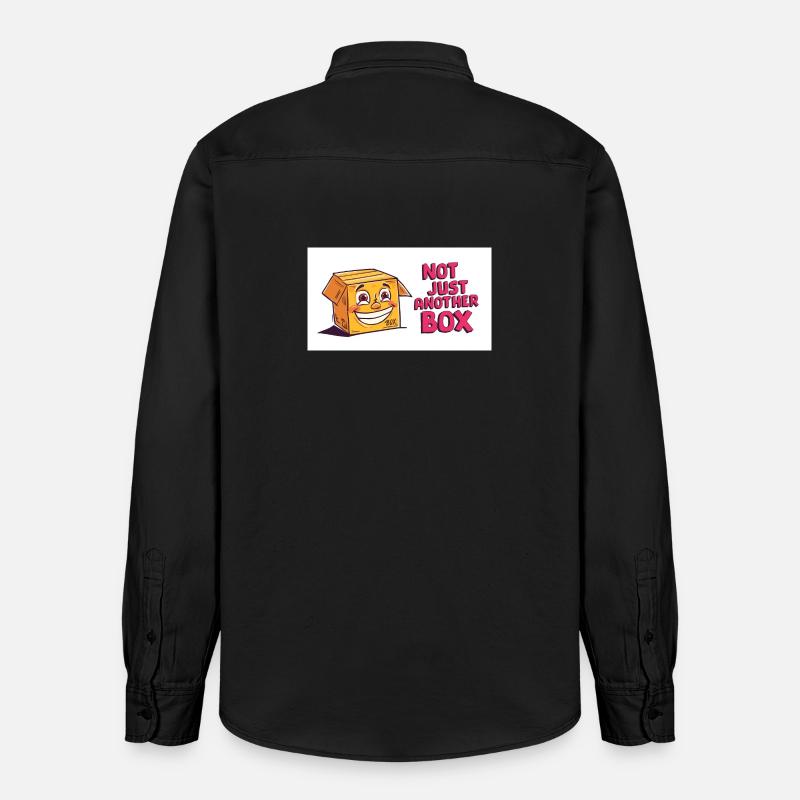 Pas une simple boîte - Chemise unisexe coupe décontractée bio Stanley/Stella - noir délavé