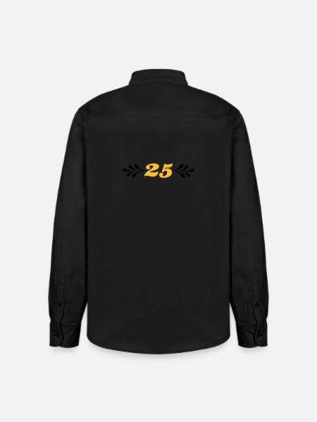 2541614 14743929 sølvbryllup - Stanley/Stella unisex skjorte afslappet pasform økologisk - washed black