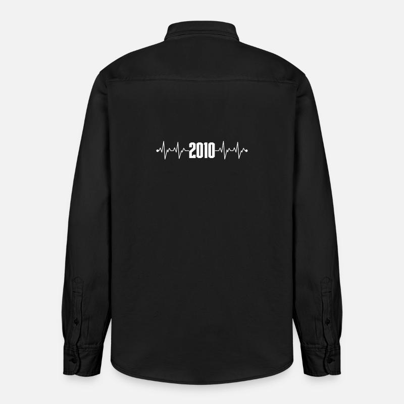 En attente d’image de conception - Chemise unisexe coupe décontractée bio Stanley/Stella - noir délavé