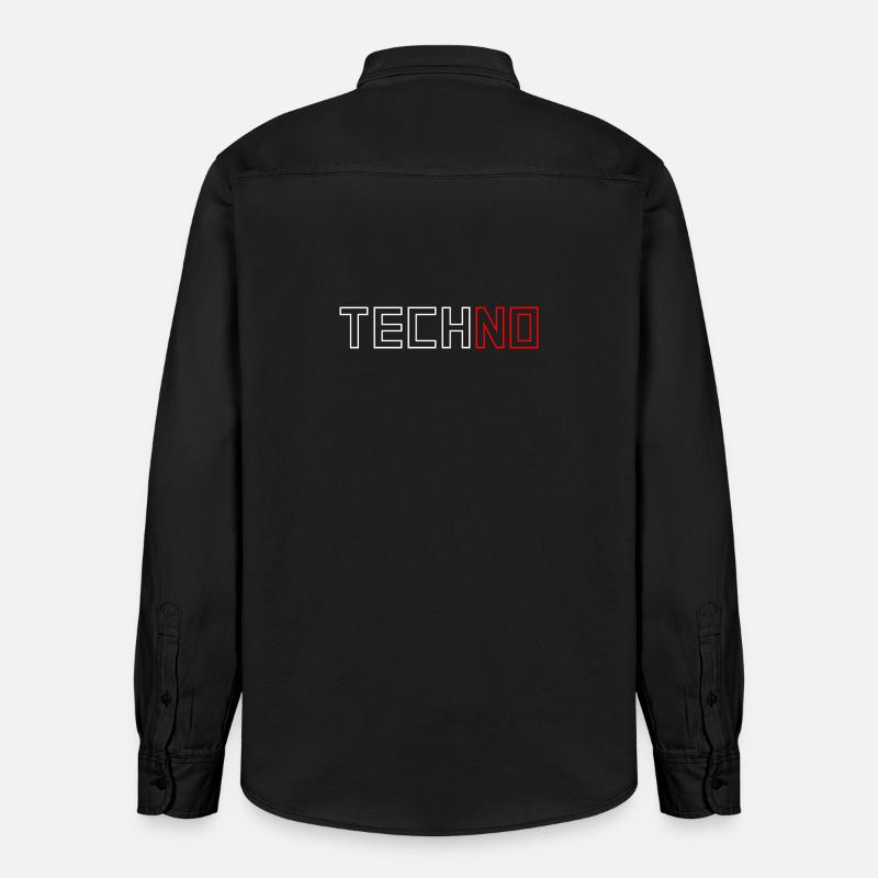 TechnoOutline - Relaxed Fit Unisex Organic Hemd von Stanley/Stella - washed Black