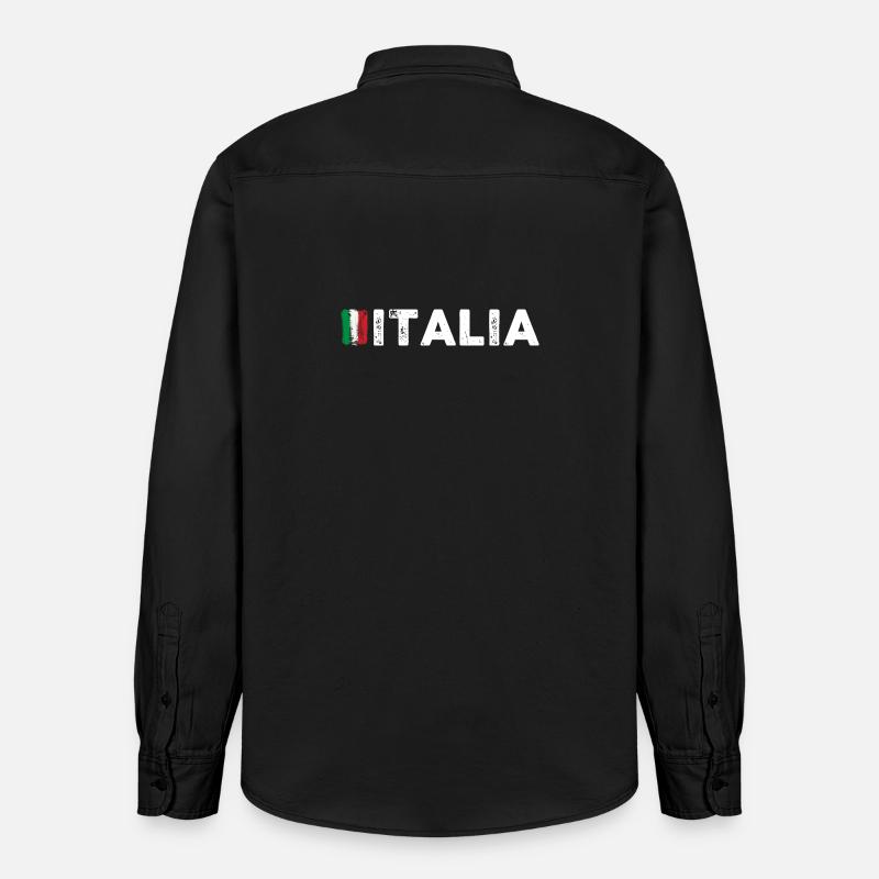 request_image_needed - Relaxed Fit Unisex Organic Hemd von Stanley/Stella - washed Black