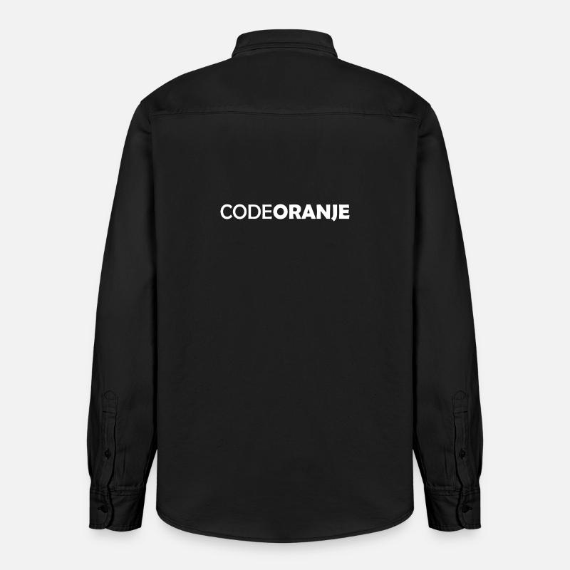 Code Oranje - Pays-Bas - Niederlande - Chemise unisexe coupe décontractée bio Stanley/Stella - noir délavé