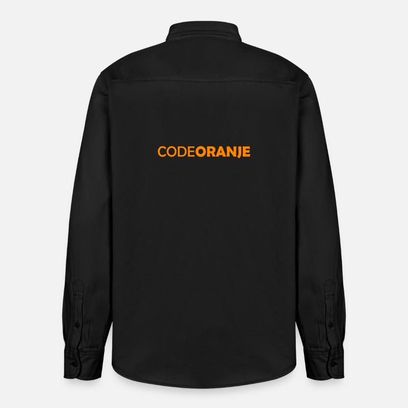 Code Oranje - Pays-Bas - Niederlande - Chemise unisexe coupe décontractée bio Stanley/Stella - noir délavé