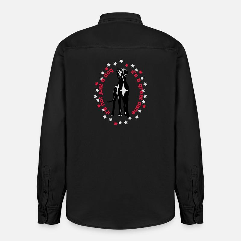 it's a great dane Great Dane foregoing - Relaxed Fit Unisex Organic Shirt by Stanley/Stella - washed black